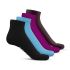 Bamboo Ankle - Ever Ready Black, Sky Blue, Magenta, Coffee, - Pack of 4