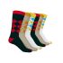 Time Travel | Bamboo Crew Argyle socks | Pack of 6