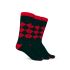 Bamboo Crew Argyle – Time Travel, Red, Black, - Pack of 3